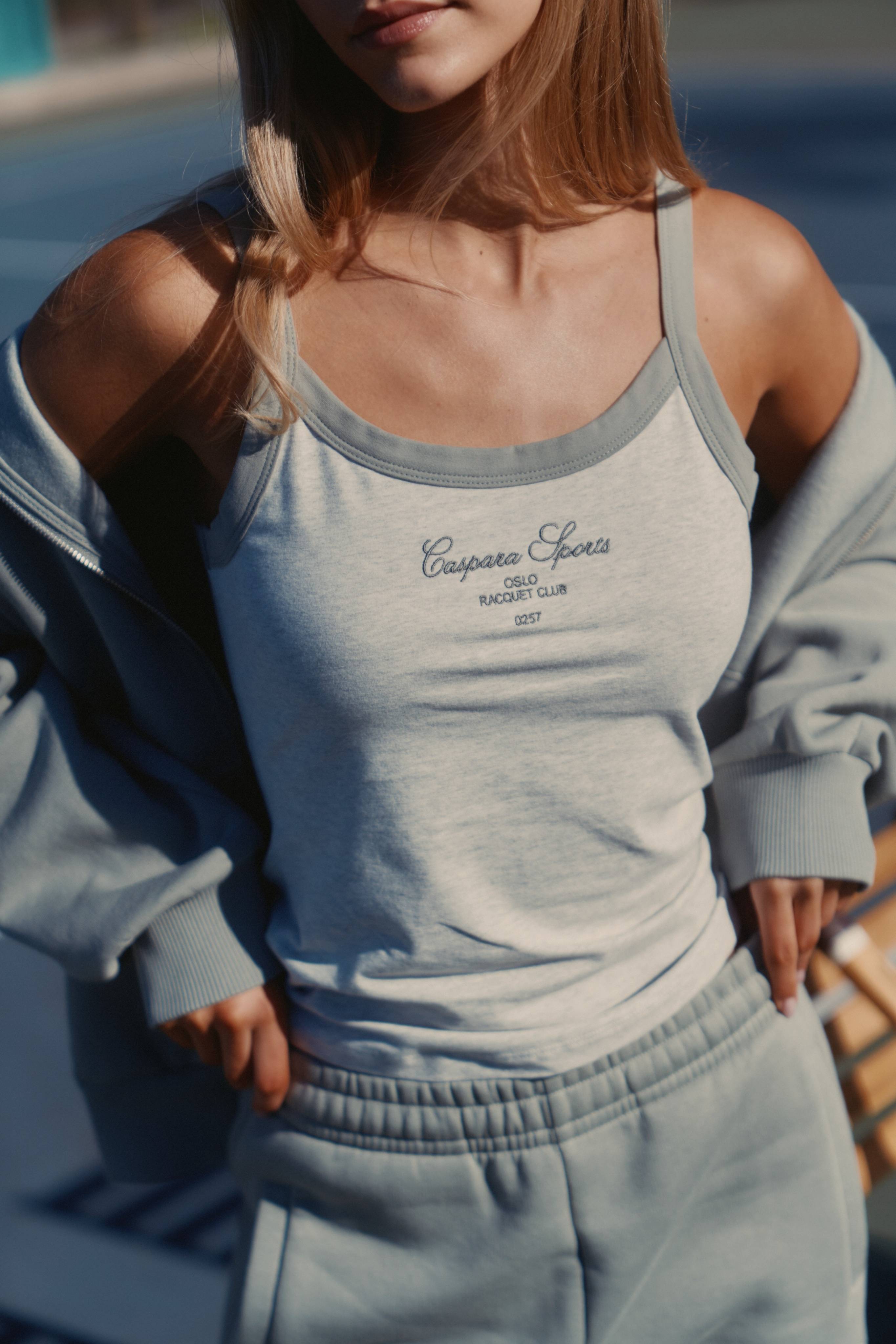 W. Racquet Club Singlet - Grey Melange